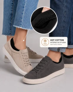 Minicalza cotone con interno soft spugna unisex