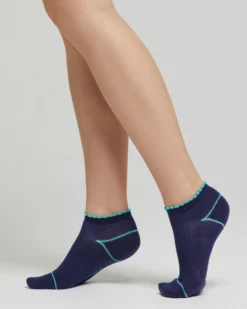 Minicalza cotone Diva con cappette e righe