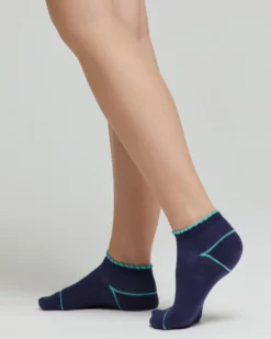 Minicalza cotone Diva con cappette e righe