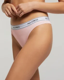 Perizoma no stress cotone con cinturino logato elasticizzato