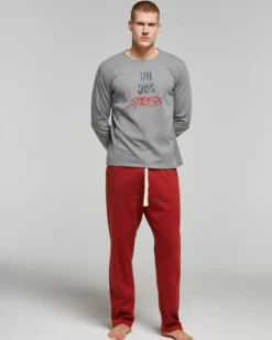 Pigiama lungo cotone interlock Anzio