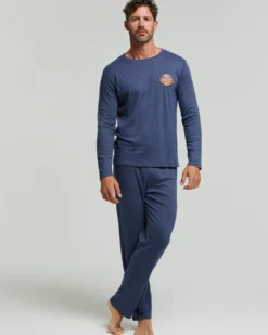 Pigiama lungo cotone interlock Cabernet