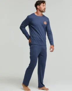 Pigiama lungo cotone interlock Cabernet