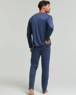 Pigiama lungo cotone interlock Cabernet