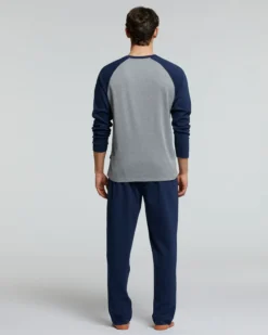 PIGIAMA LUNGO COTONE INTERLOCK SAGRANTINO