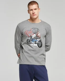 Pigiama lungo cotone interlock Aldo