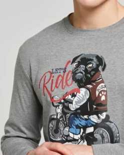 Pigiama lungo cotone interlock Aldo