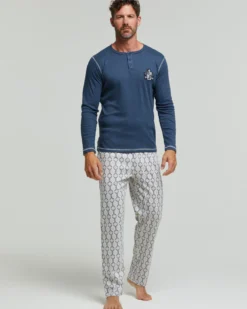 Pigiama lungo cotone interlock Barbera