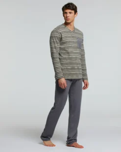 PIGIAMA LUNGO COTONE INTERLOCK NEBBIOLO