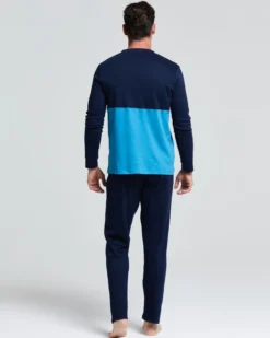Pigiama lungo cotone interlock Cappero