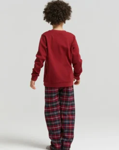 Pigiama lungo cotone interlock e flanella Olanda