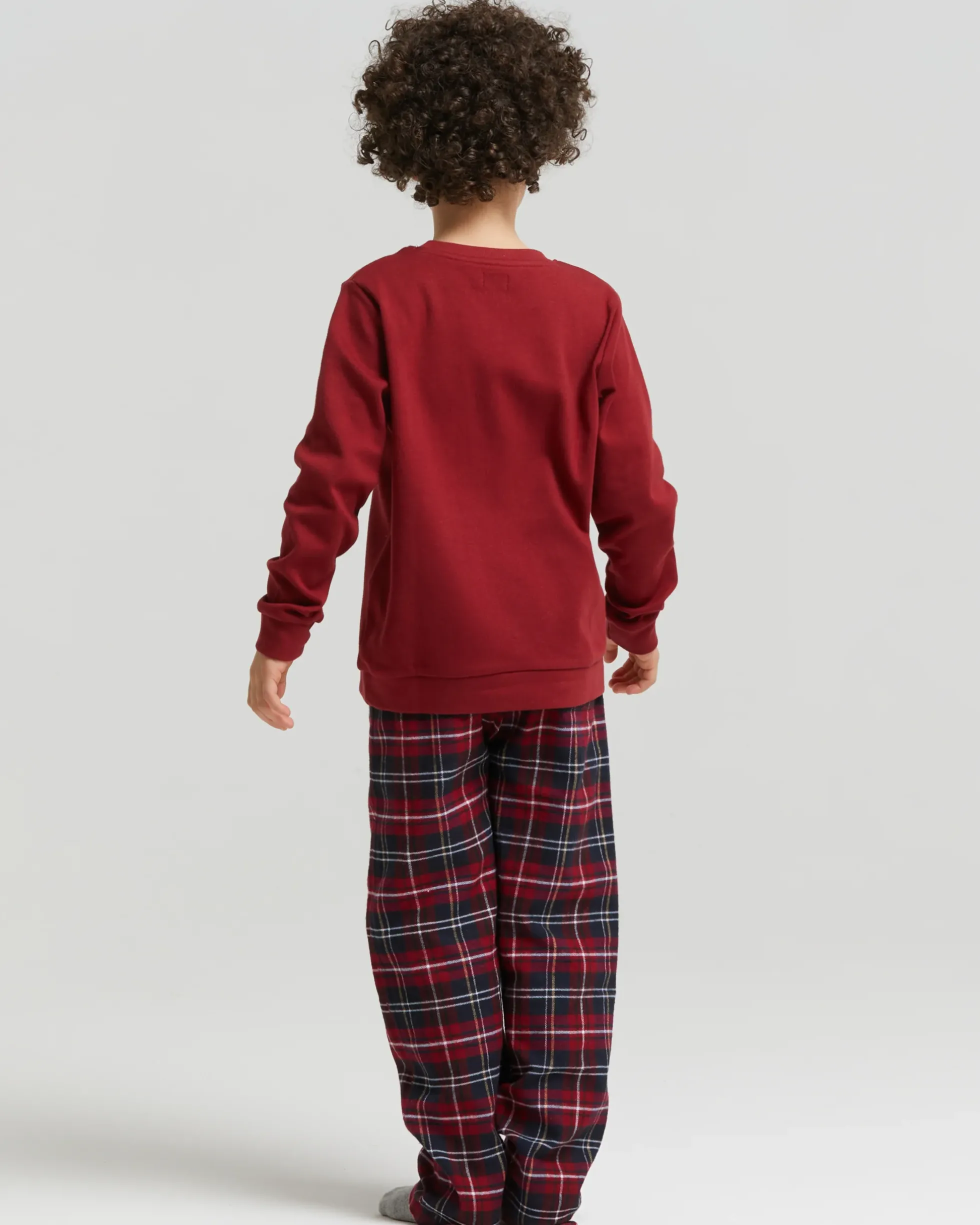 Pigiama lungo cotone interlock e flanella Olanda