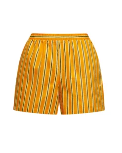 Pompea x Silvian Heach shorts con fantasia rigata