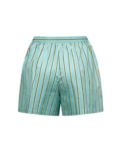 Pompea x Silvian Heach shorts con fantasia rigata