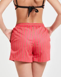 Pompea x Silvian Heach shorts con fantasia rigata