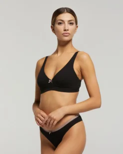 Reggiseno ferretto cotone con fiocco