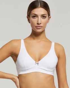 Reggiseno ferretto cotone con fiocco