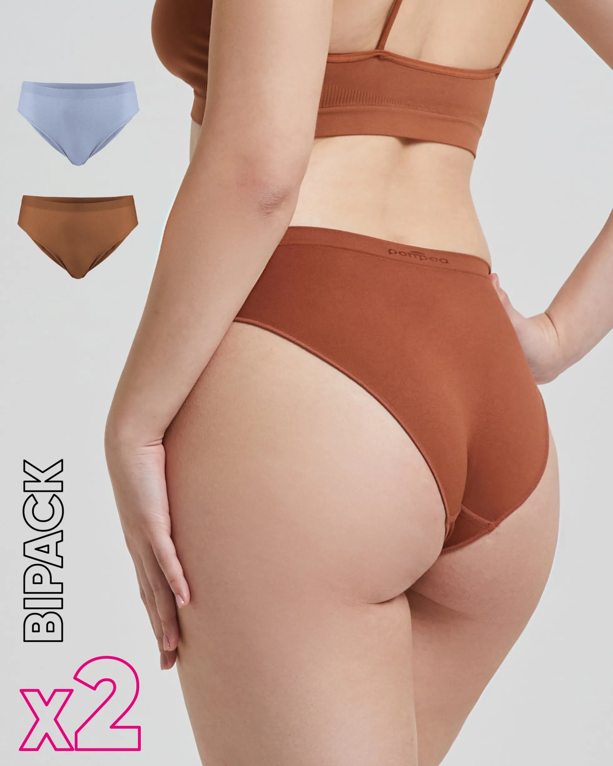 Slip seamless donna con tassello immagliato X2