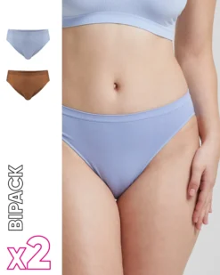 Slip seamless donna con tassello immagliato X2