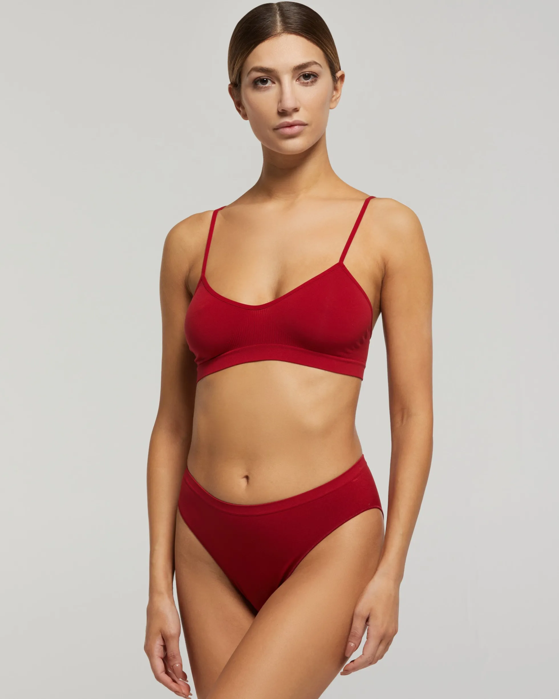 Slip seamless donna con tassello immagliato