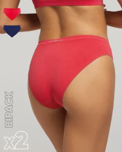 Slip seamless donna con tassello immagliato X2