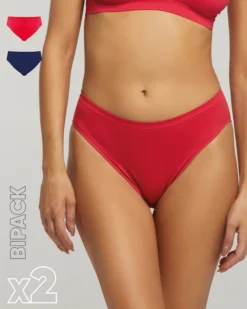Slip seamless donna con tassello immagliato X2
