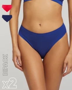 Slip seamless donna con tassello immagliato X2
