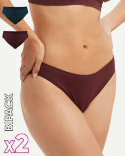 Slip seamless donna con tassello immagliato X2
