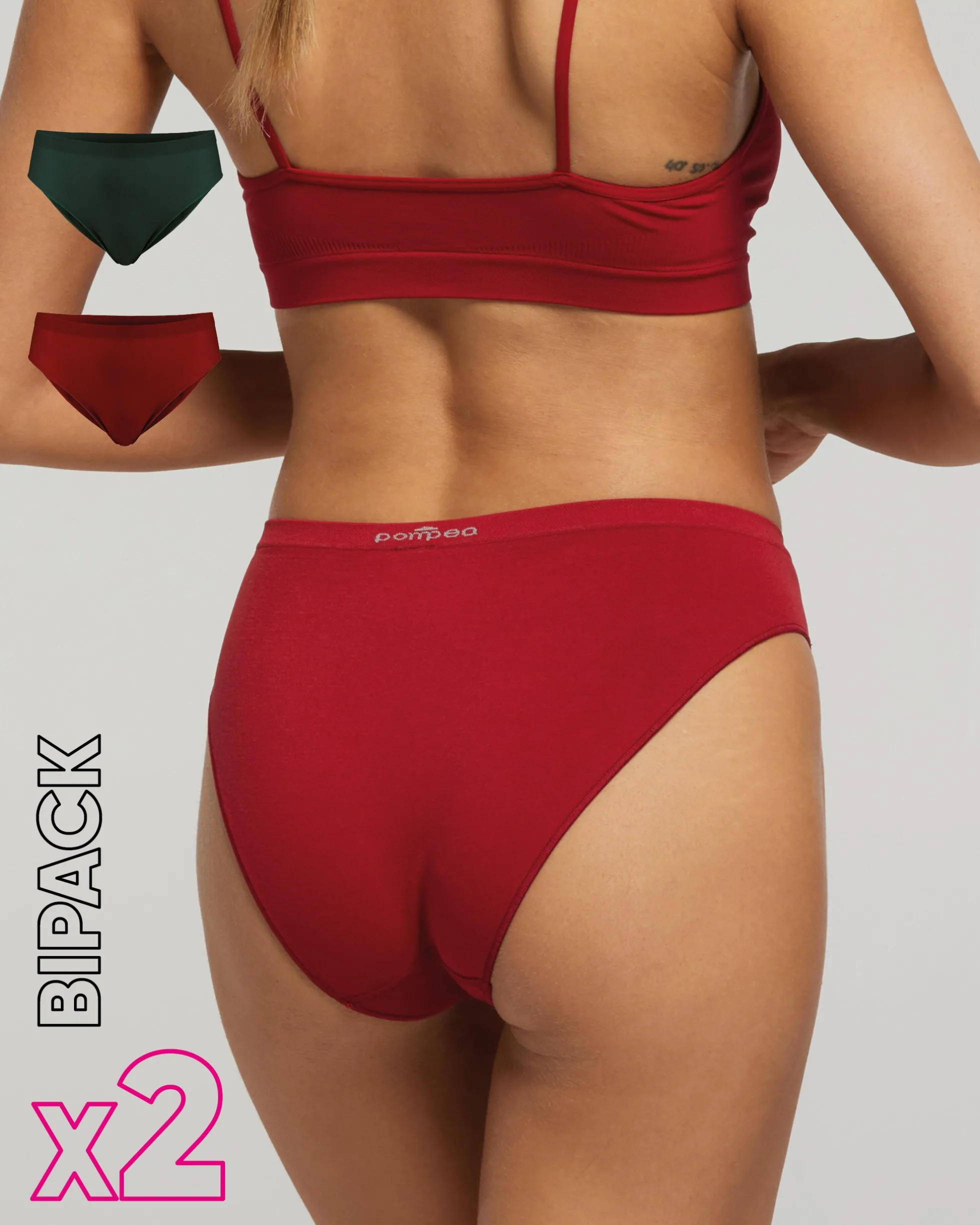 Slip seamless donna con tassello immagliato X2