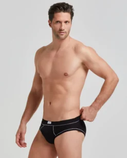 Slip uomo cotone con dettagli a contrasto