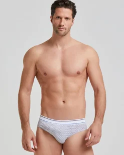 Slip uomo cotone con fantasia a pois