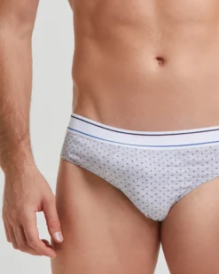 Slip uomo cotone con fantasia a pois