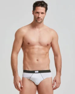 Slip uomo cotone motivo a pois