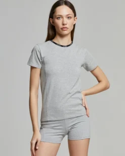 T-shirt donna no stress slim fit cotone