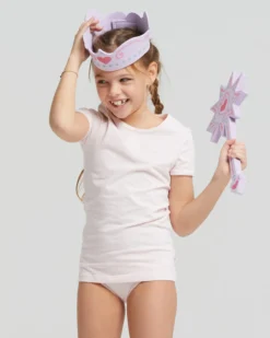 T-shirt girocollo bimba in caldo cotone organico