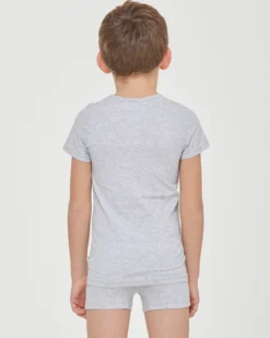 T-shirt girocollo bimbo in caldo cotone organico