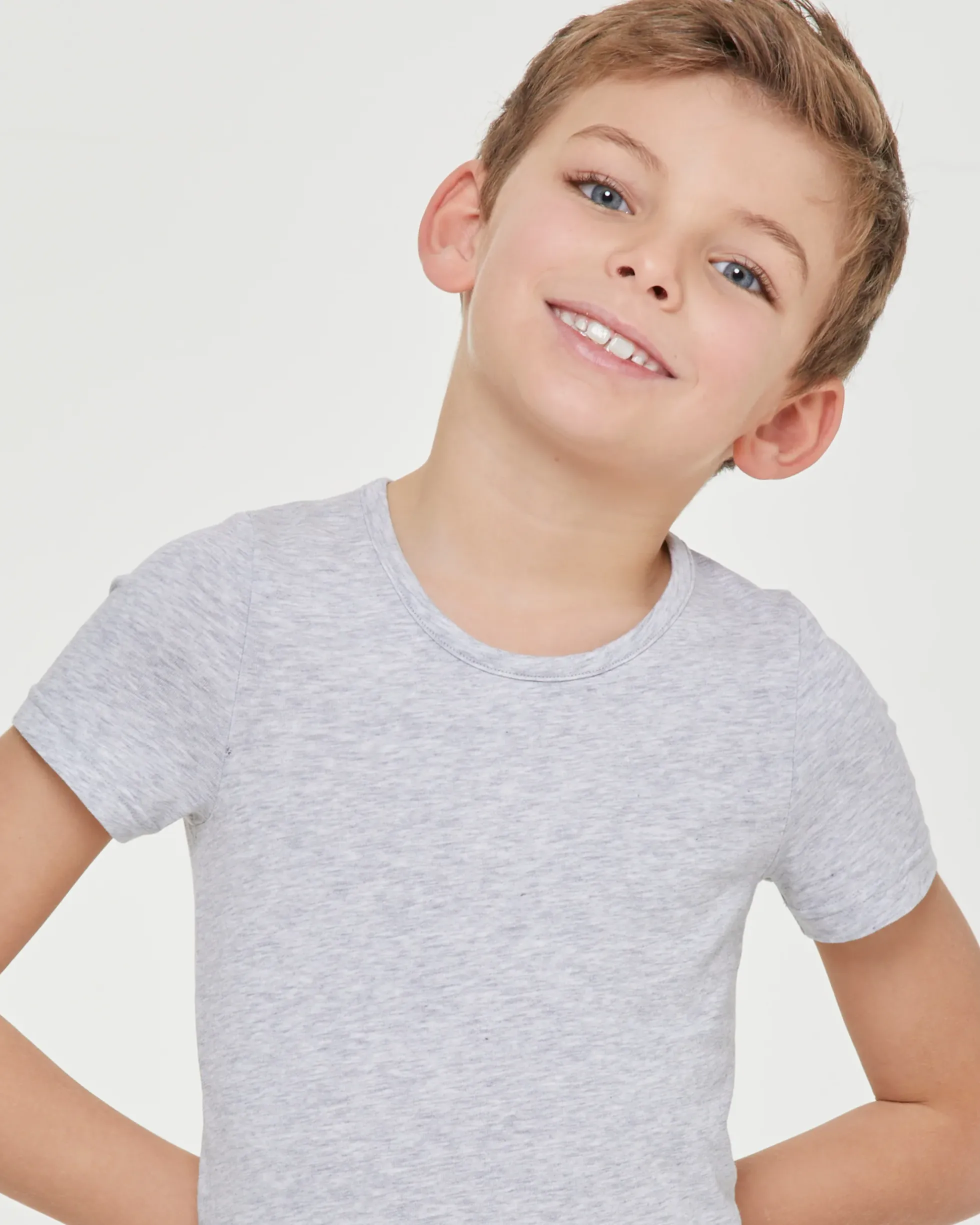 T-shirt girocollo bimbo in caldo cotone organico