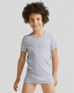 T-shirt girocollo bimbo in cotone organico