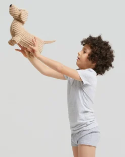 T-shirt girocollo bimbo in cotone organico