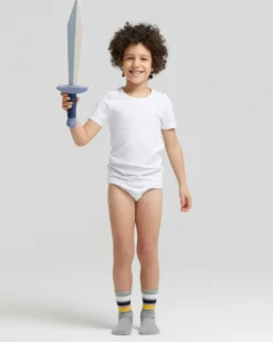 T-shirt girocollo bimbo in cotone organico