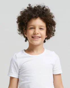 T-shirt girocollo bimbo in cotone organico