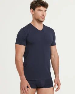 T-Shirt scollo V no stress cotone modal