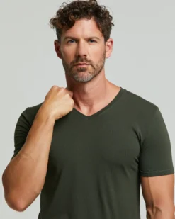 T-Shirt scollo V no stress cotone modal