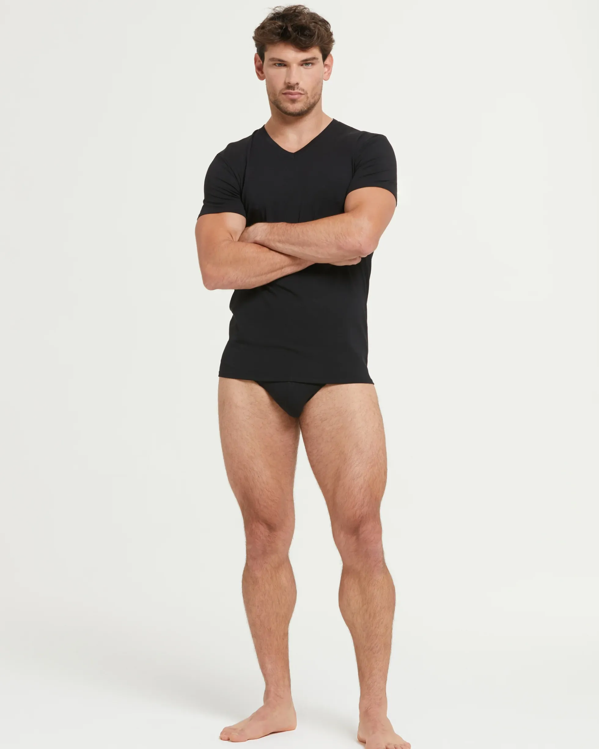 T-Shirt scollo V no stress cotone modal