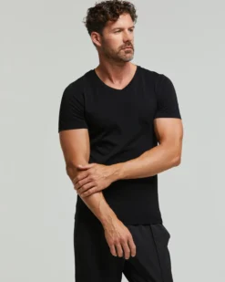 T-Shirt scollo V seamless