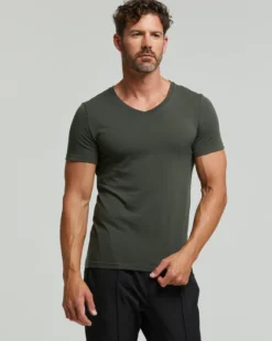 T-Shirt scollo V seamless