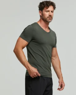 T-Shirt scollo V seamless